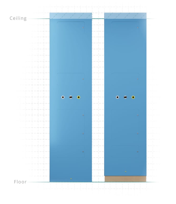 Bed head trunking alternative Hygipod MSU Medical supply unit